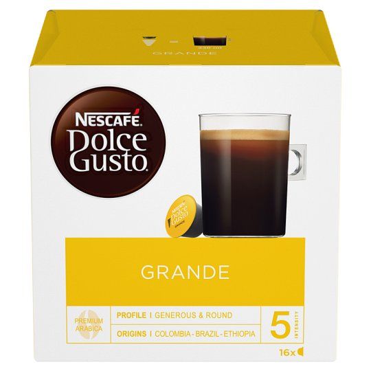 Nescafe Dolce Gusto Grande Caffe Crema Coffee Pods 16 Capsules